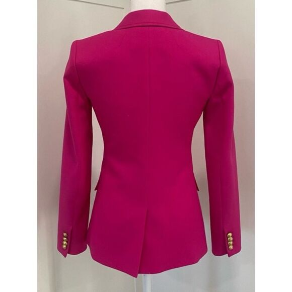 J.CREW Rhodes Wool Fuscia Pink Blazer Size 00 ~ New No Tags - Picture 7 of 9